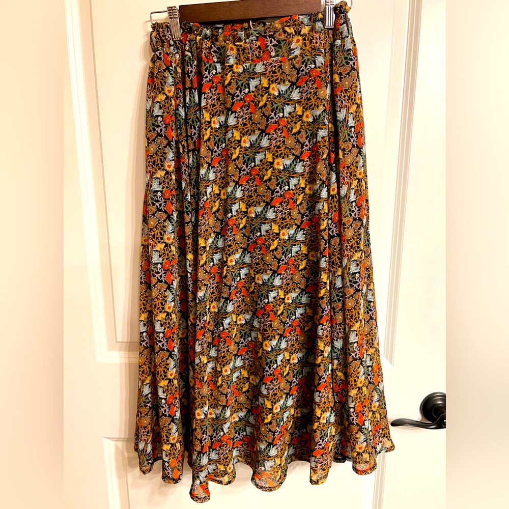 Midi Floral Skirt